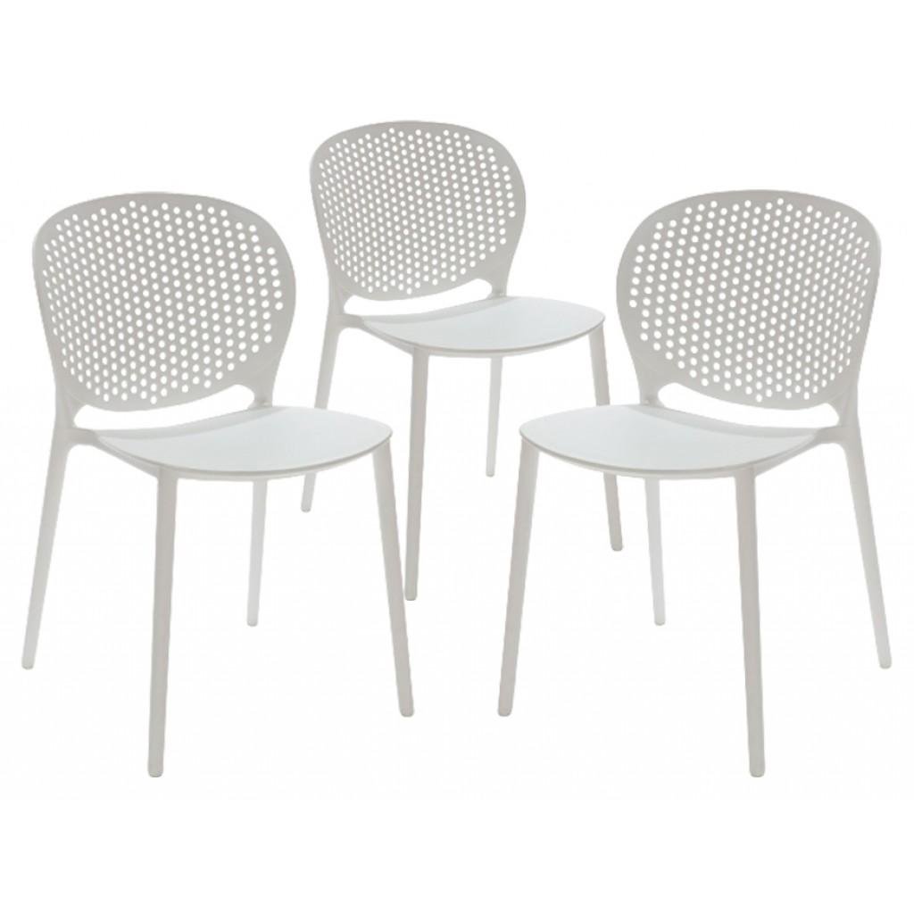 Стілець обідній Bonro B-714 Білий 3 шт. (4240017612)