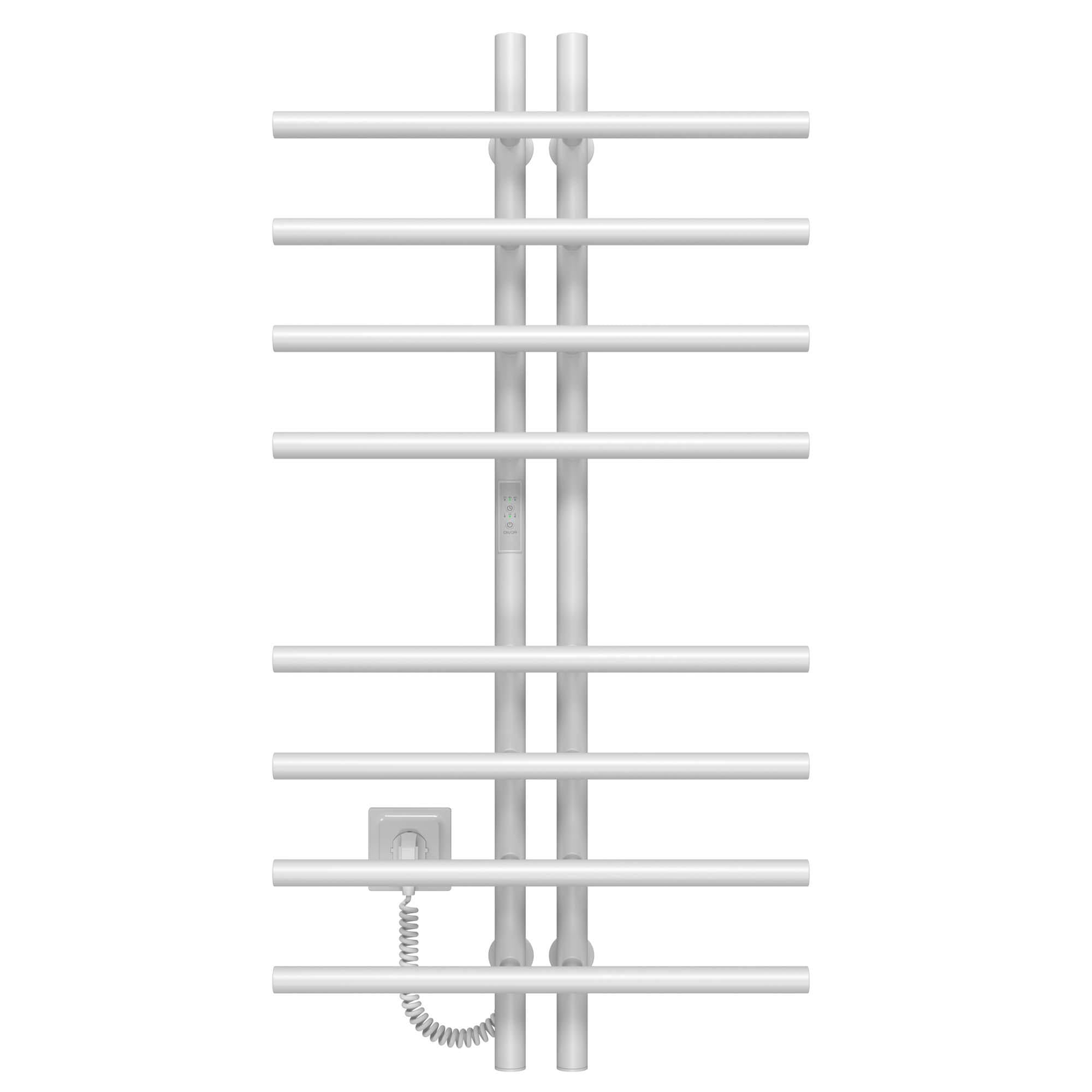 Полотенцесушитель электрический Deffi Gray П8 WD03 левое подключение нержавеющая сталь 60х1000 мм Белый (A.GY.100.6.8.EWL3)