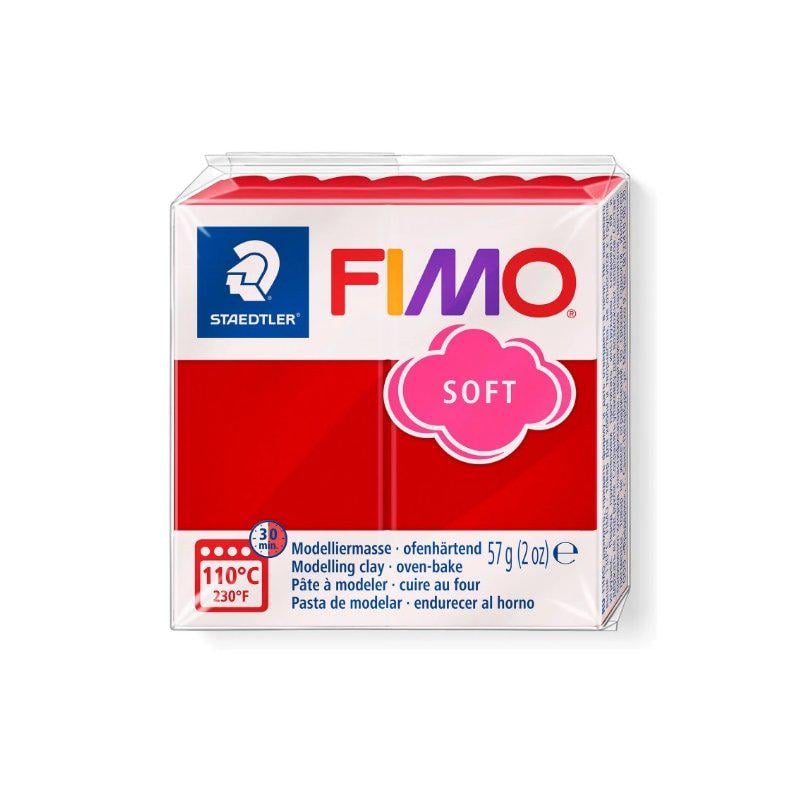 Глина полимерная Fimo Soft 57 г Рождественский красный (8020-2 P)