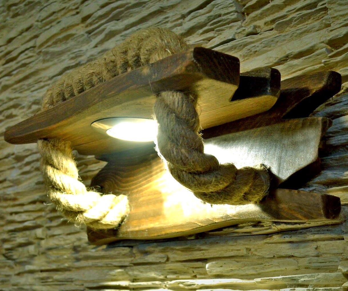 Світильник настінний з дерева Марбел Мускат (БРА-002207)