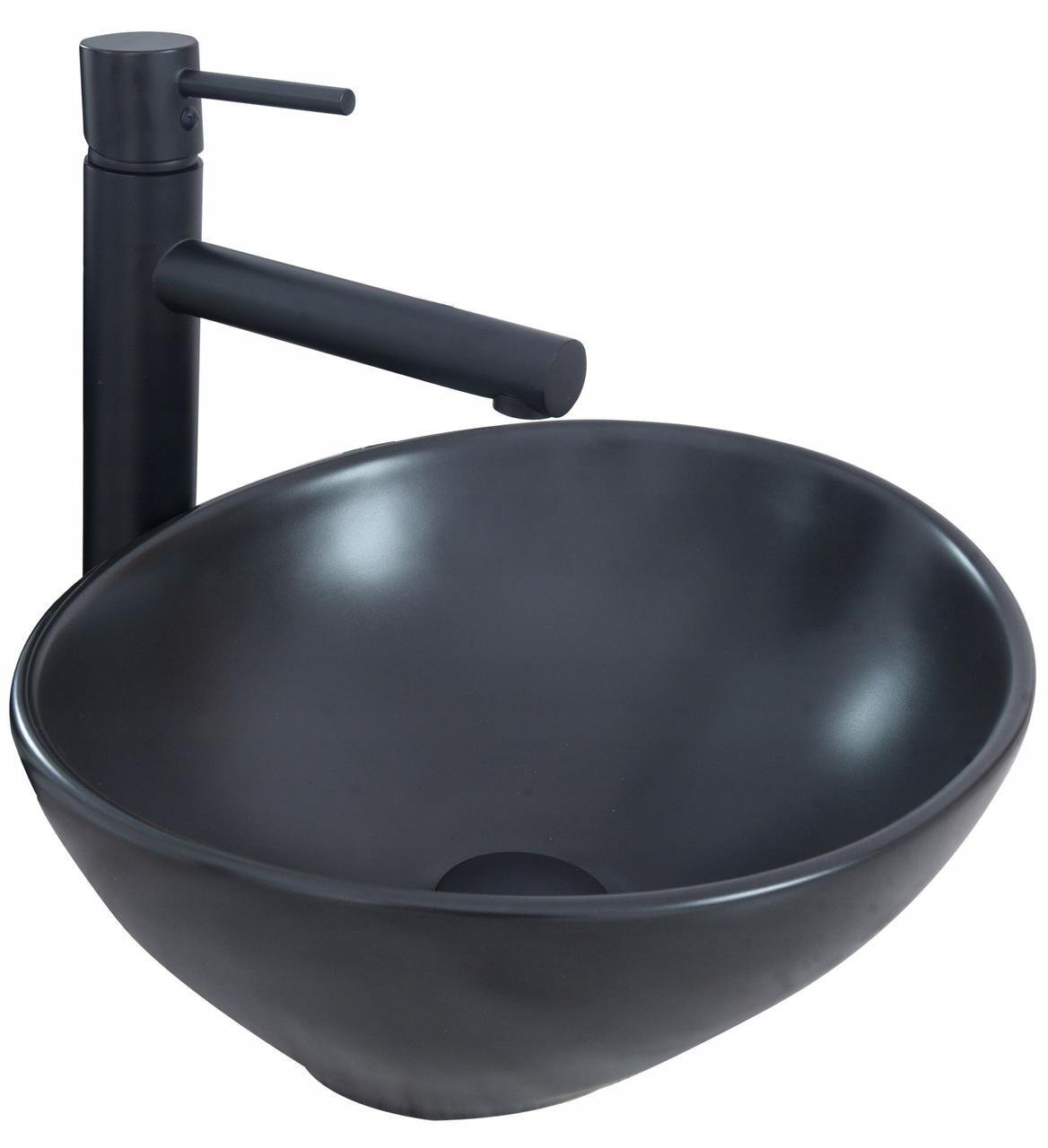 Умивальник накладний Rea SOFIA Black Matt (2810372719)