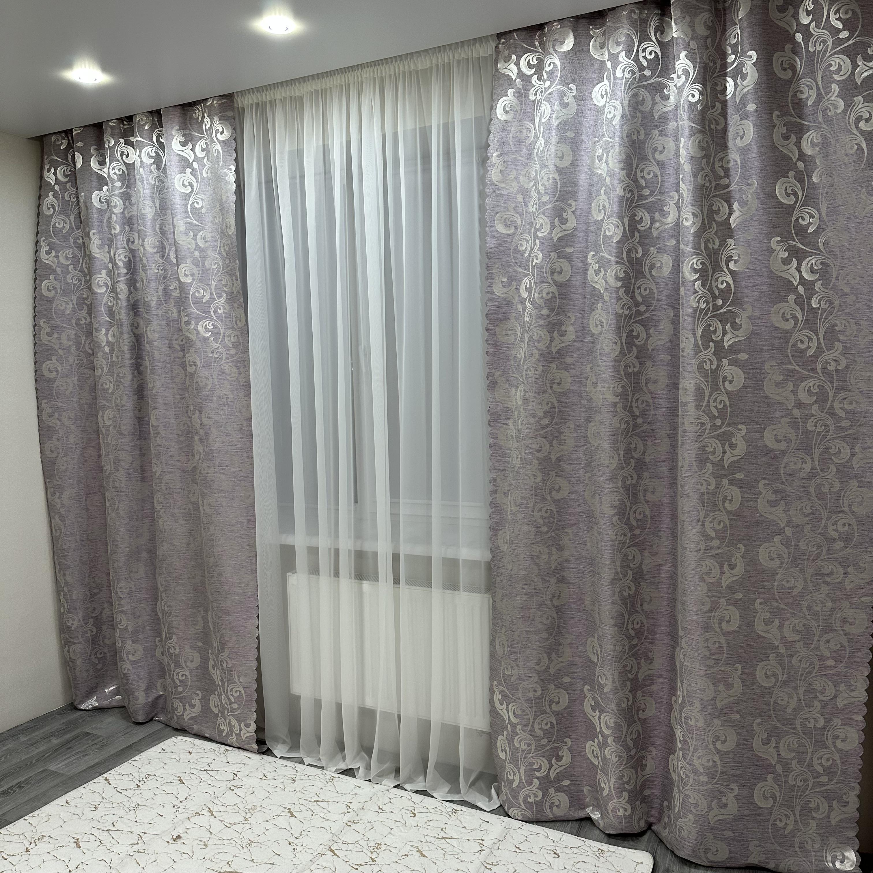 Штори Toscana жаккардові 1,5 х2, 7 м 2 шт. Бузковий (26155844) - фото 3 Штори Toscana жаккардові 1,5 х2, 7 м 2 шт. Бузковий (26155844) - фото 3