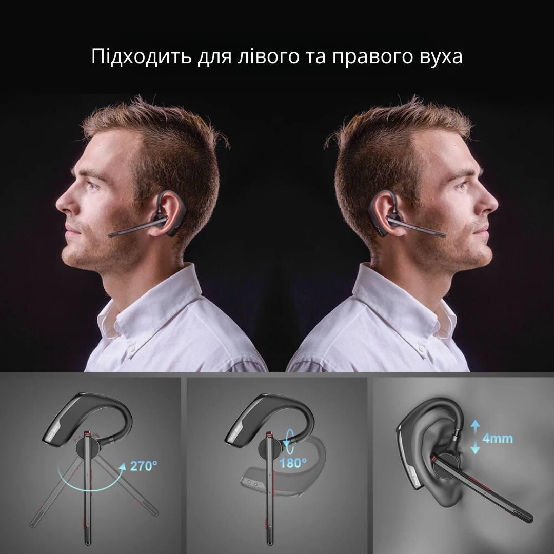 Гарнитура Bluetooth New Bee M51 с зарядным чехлом Черный (QCC4) - фото 4