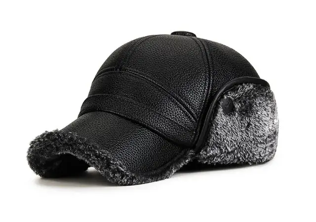 Шапка-кепка мужская кожаная на меху One Size 56-58 см Черный (30230791) - фото 9 Шапка-кепка мужская кожаная на меху One Size 56-58 см Черный (30230791) - фото 9