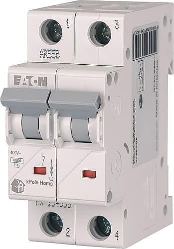 Автоматический выключатель Eaton HL-C16/2 характеристика-C 2P 16А (194771)