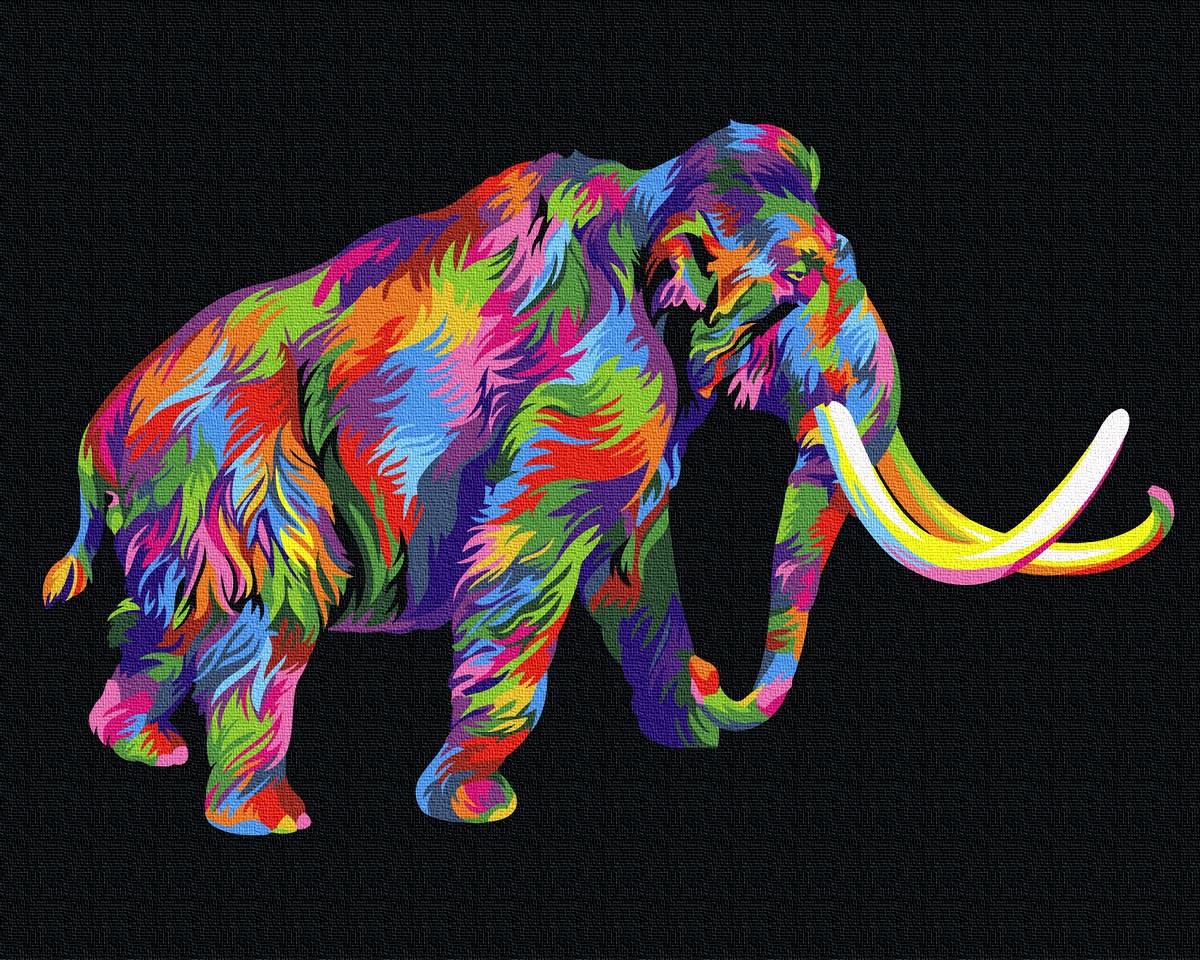 Картина по номерам Brushme GX29959 Радужный мамонт 40x50 см (1292796844) Картина по номерам Brushme GX29959 Радужный мамонт 40x50 см (1292796844)