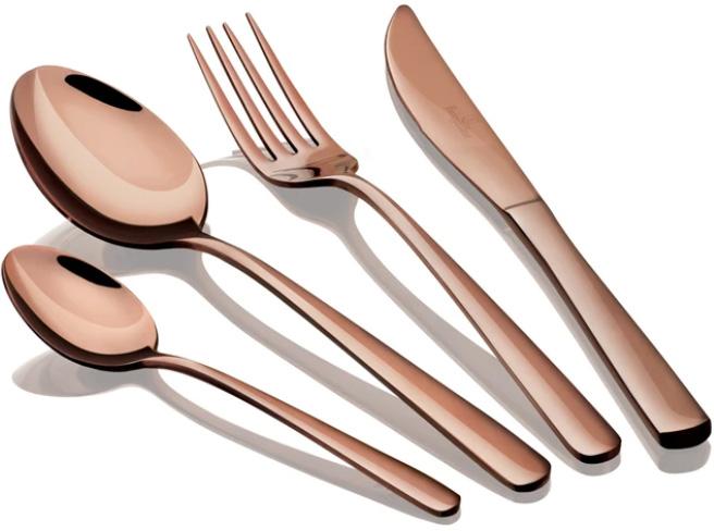 Набор столовых приборов Berlinger Haus Rose Gold 16 пр. на 4 персоны Глянцевый медный - фото 2 Набор столовых приборов Berlinger Haus Rose Gold 16 пр. на 4 персоны Глянцевый медный - фото 2