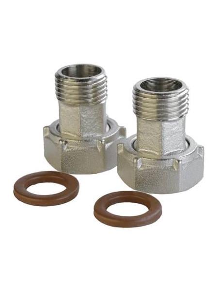 Комплект штуцерів нікельований для лічильника VA Б2709-1КбА(нк) 3/4"ВРх1/2"НР з прокладкою (12148787) Комплект штуцерів нікельований для лічильника VA Б2709-1КбА(нк) 3/4"ВРх1/2"НР з прокладкою (12148787)