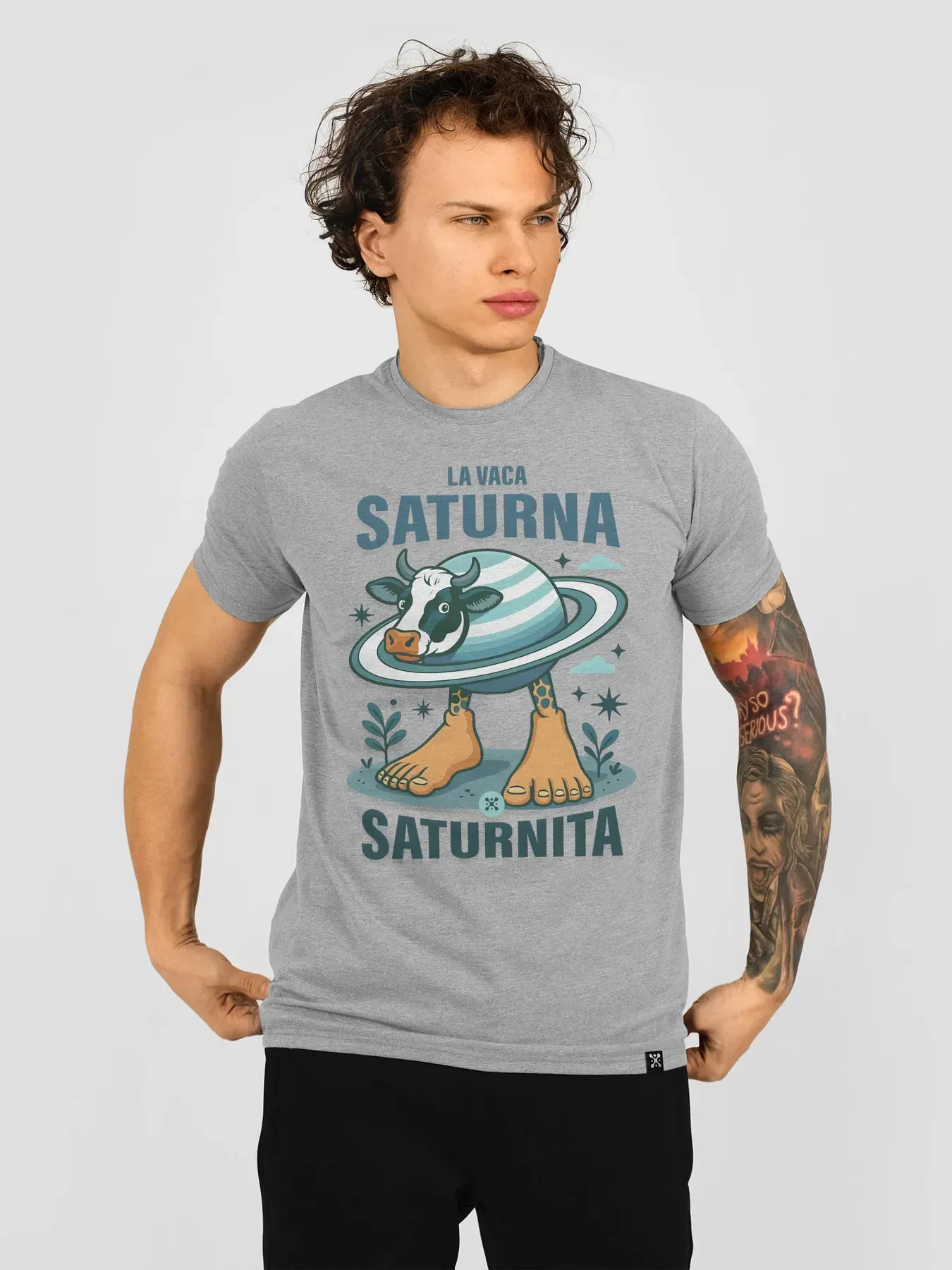 Футболка мужская "La Vaca Saturno" 2XL Серый (27181557)