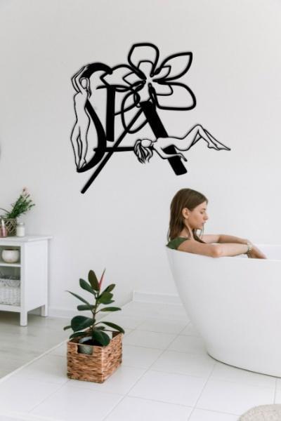 Картина-панно деревянная на стену в стиле лофт Decart SPA Woman в подарок 110х100 см