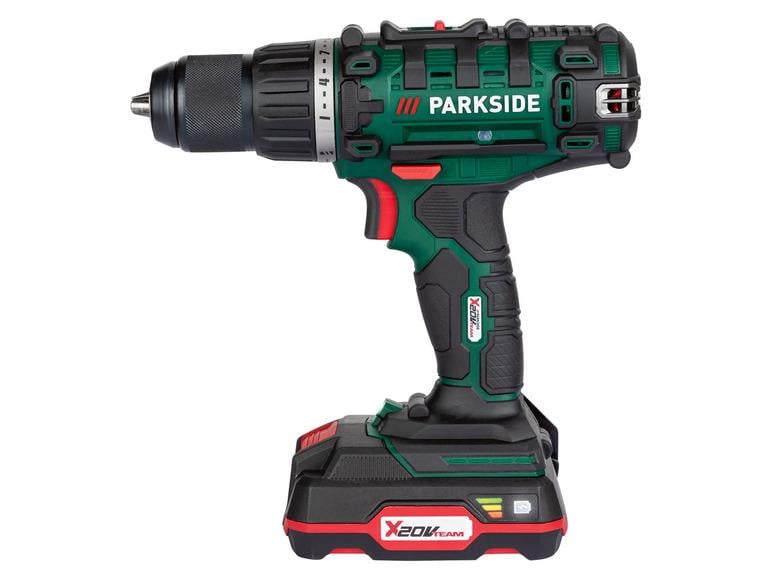Шуруповерт Parkside PABS 20 E6 20 V з акумулятором/зарядним пристроєм/насадкою/набором свердел (11485962) - фото 3