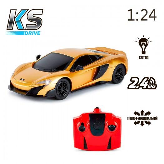 Автомобиль на р/у KS Drive Mclaren 675LT 1:24 2.4Ghz Золотой (124GMGL-ks) - фото 6