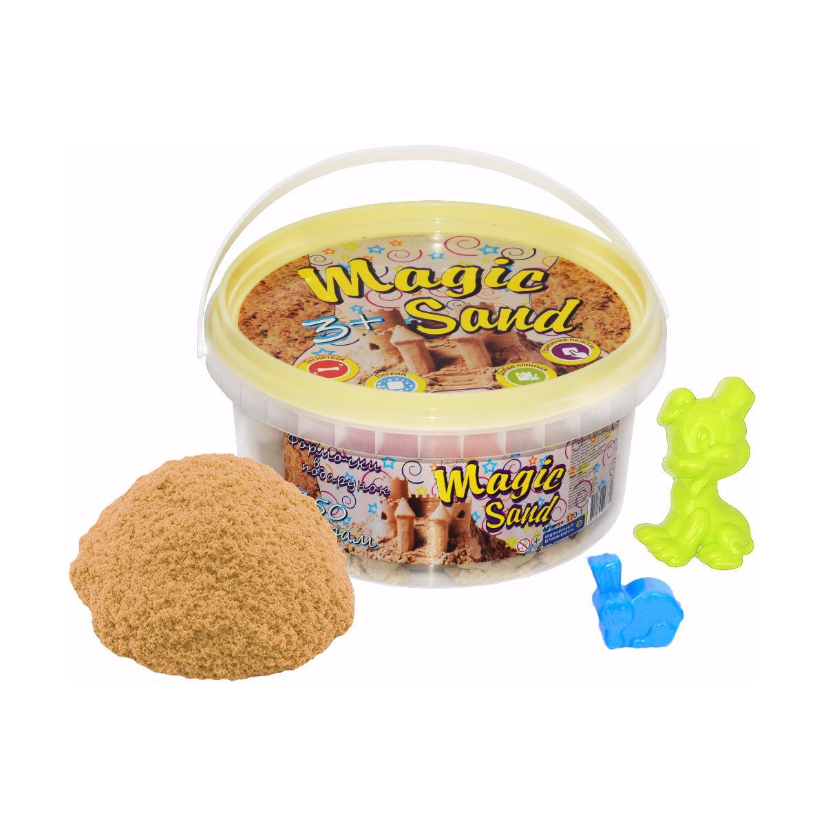 Кинетический песок Strateg Magic Sand 350 г в ведре Классический (370-1)