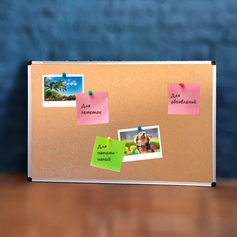 Доска UkrBoards пробковая 90x120 см (UB90x120C)