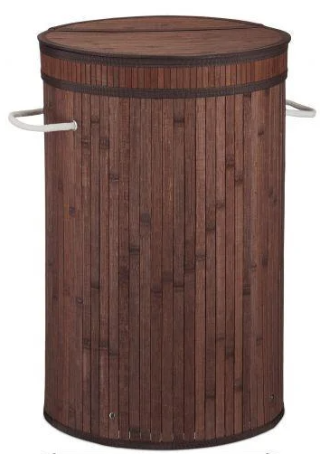 Корзина для белья бамбуковая с откидной крышкой 63х40 см 65 л (10024236)