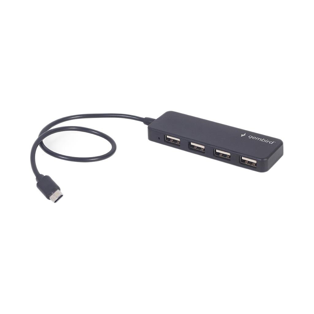 Концентратор Gembird USB-C 4 ports USB 2.0 Black (UHB-CM-U2P4-01) Концентратор Gembird USB-C 4 ports USB 2.0 Black (UHB-CM-U2P4-01)
