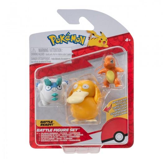 Набор игровых фигурок Pokemon W19 Чармандер/Галарский Дарумака/Псайдак (PKW3598-ks)