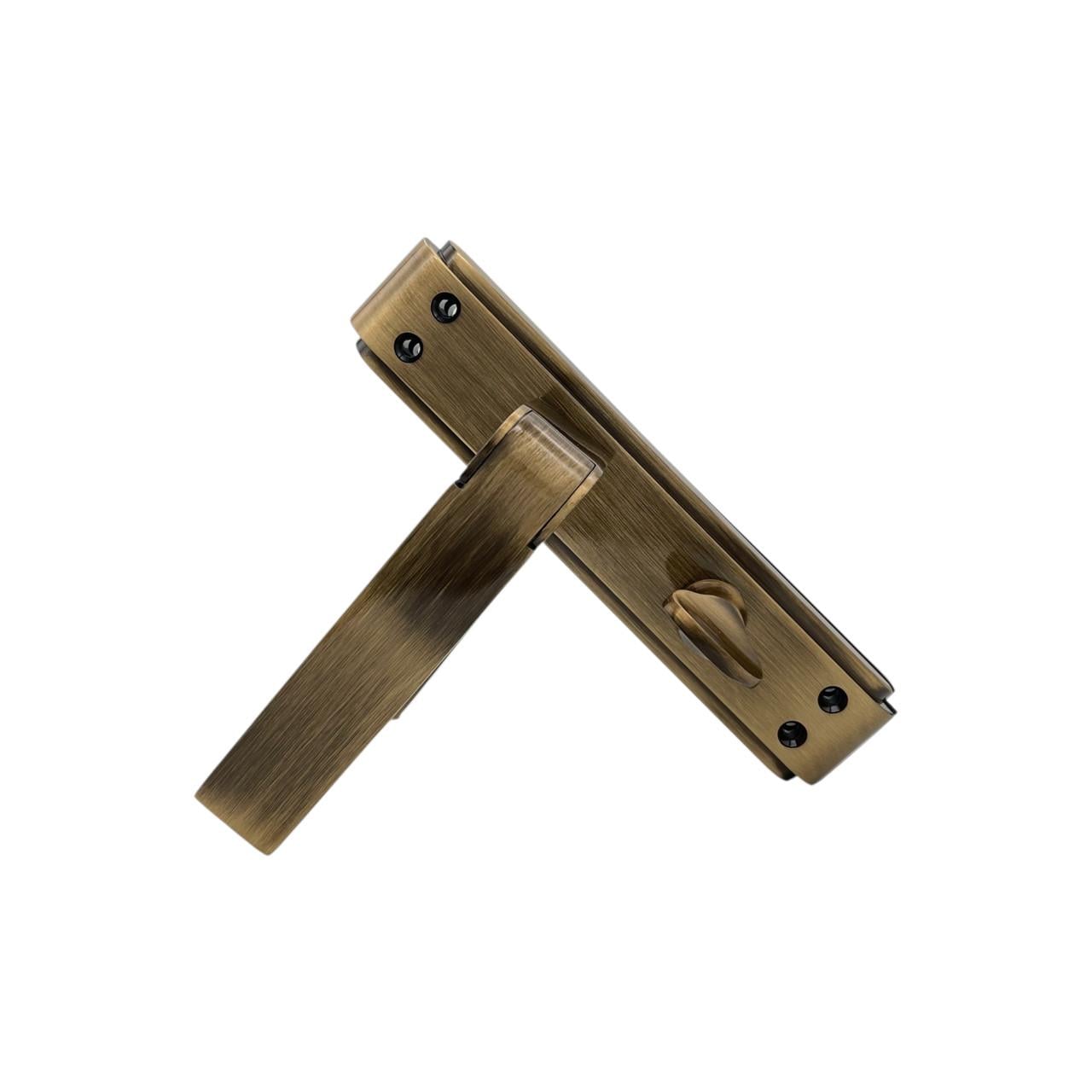 Дверные ручки межкомнатные под задвижку Ozcanlar Alaska Kol WC Mat/Oksit 62 мм (330086)