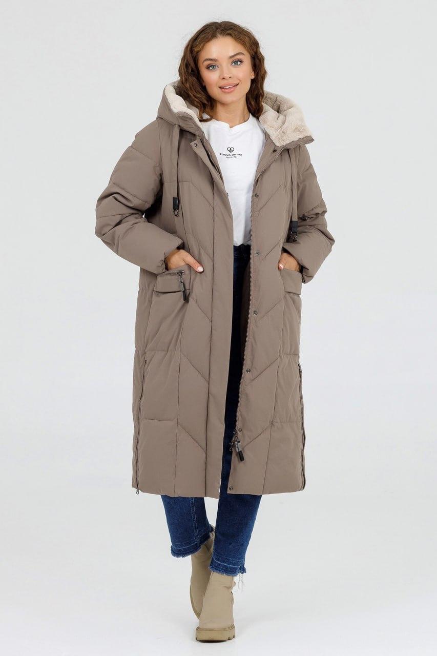 Пальто жіноче зимове р. 50 Капучіно (8923s\50) - фото 5 Пальто жіноче зимове р. 50 Капучіно (8923s\50) - фото 5