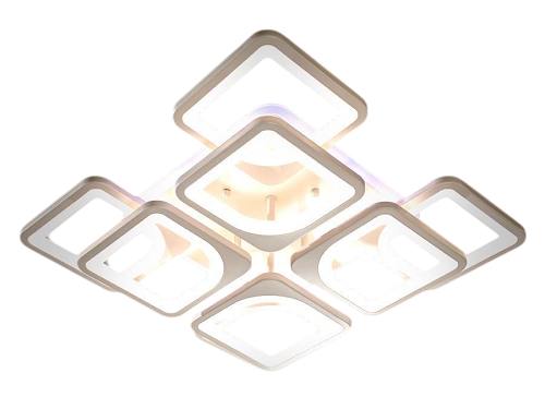 Люстра потолочная с димером RGB LED HS8060/4+4WH 3col dim (2437601707)