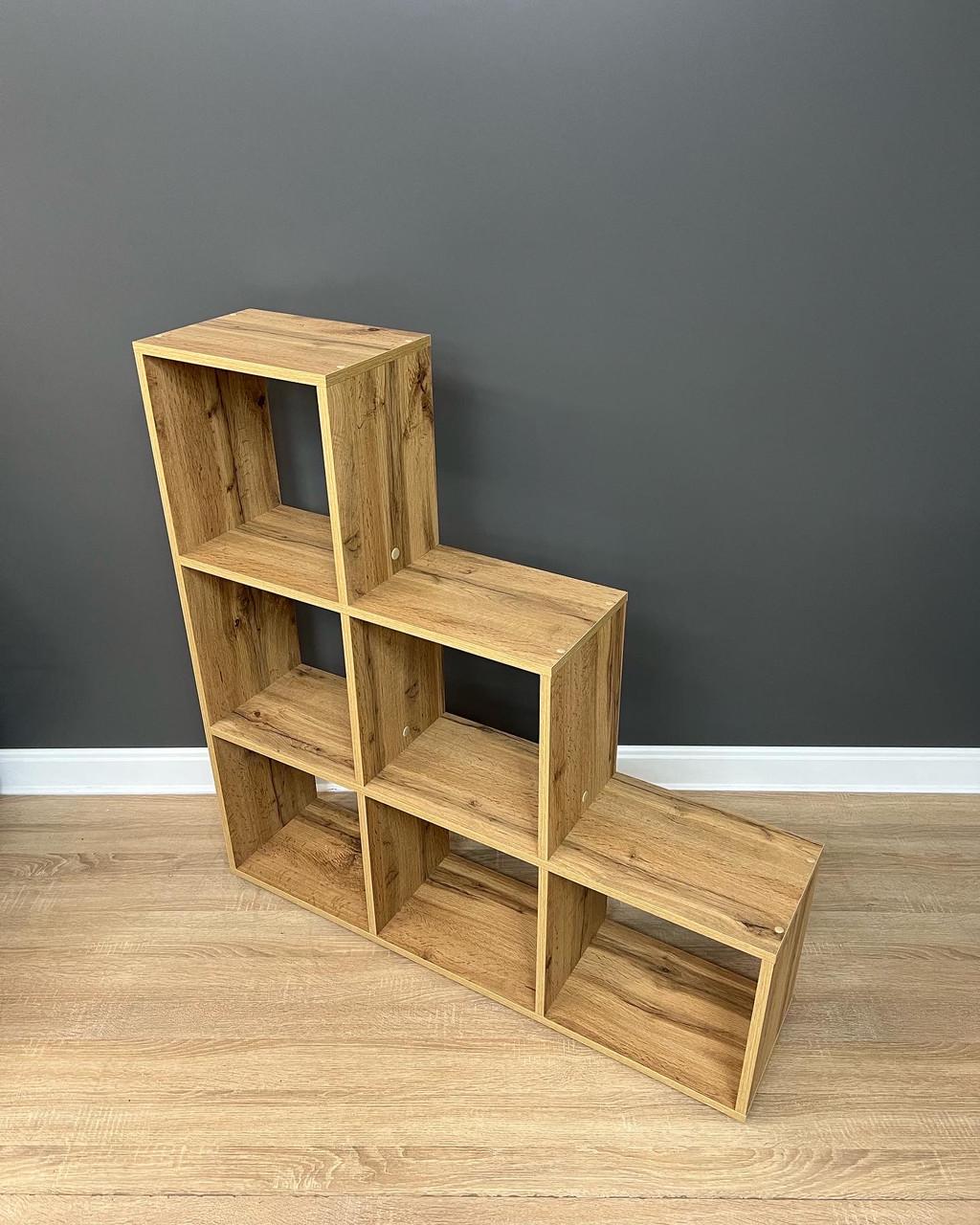 Стелаж на 6 комірок А-2 Дуб Аппалачі 1055х1080х252 мм - фото 3