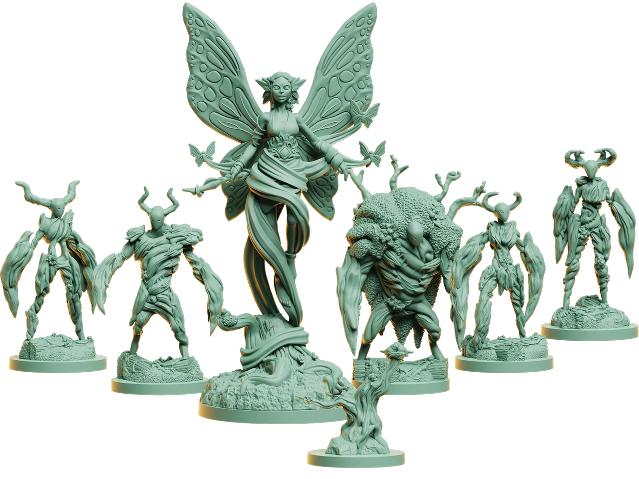 Мініатюри Steamforged Games Godtear Lily Thornsinger of the Azure Forest & Thornlings (2355761286)