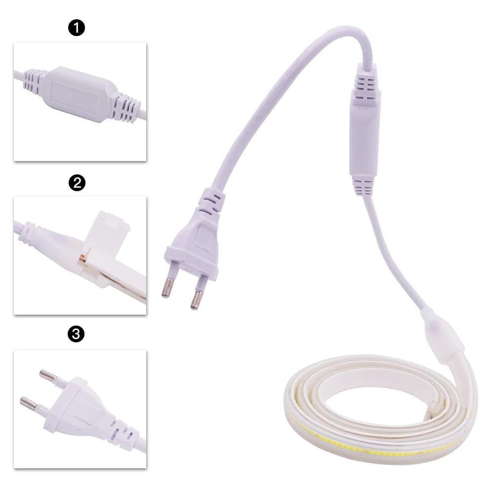 Кабель Prolum для підключення стрічки СОВ 220V 12 мм (29822008) - фото 2 Кабель Prolum для підключення стрічки СОВ 220V 12 мм (29822008) - фото 2