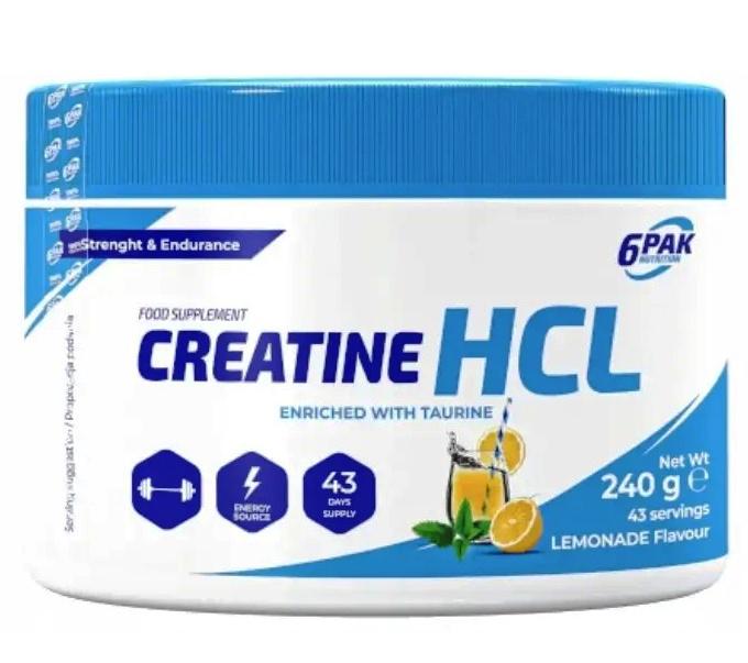 Креатин комплекс 6PAK Nutrition Creatine HCL 240 g /43 servings/ Lemonade - фото 1