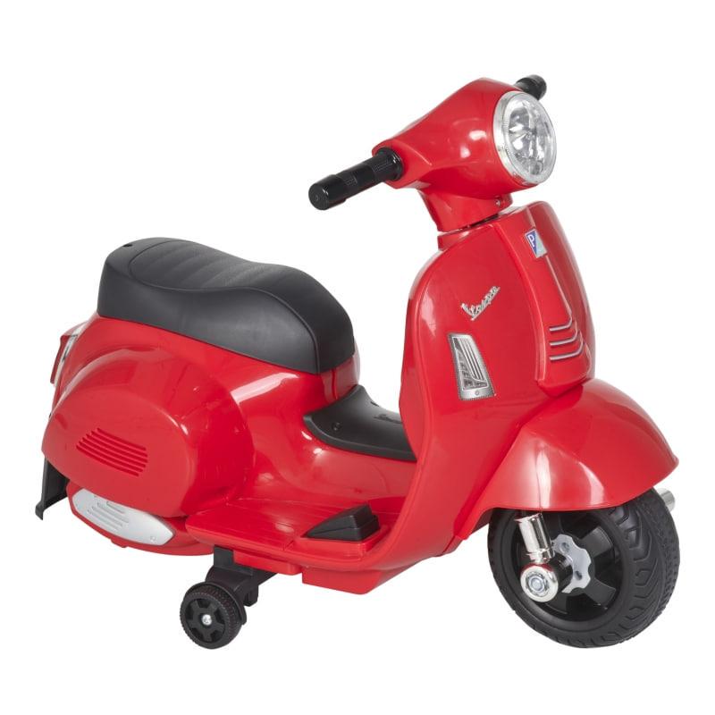 Детский мотоцикл электрический HOMCOM VESPA 18-36 мес. 66,5x38x52 см (370-138RD)