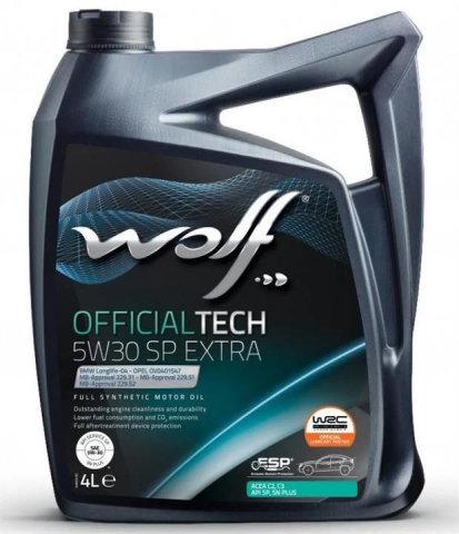 Моторна олива WOLF OfficialTech C3 SP Extra 5W-30 4 л (1049359)