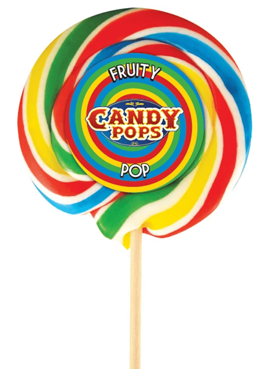 Леденец на палочке Candy Pops Large Wheel Rainbow Lollipops 75 г (2659028814)