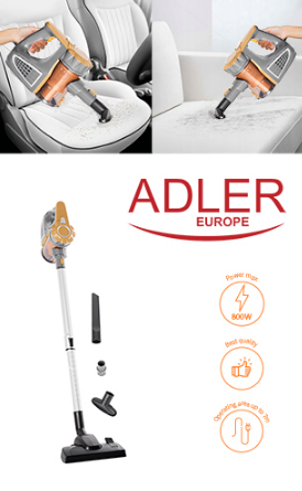 Пылесос аккумуляторный вертикальный Adler AD 7036 800 Вт - фото 3