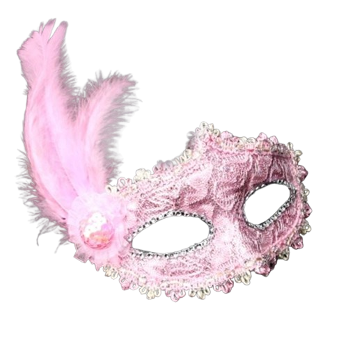 Маска карнавальна Stenson R87368 Pink (13827395)