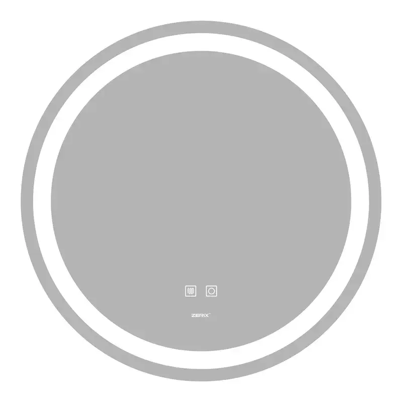 Дзеркало Zerix Solo MC01-60 з LED Touch/Anti-fog/димером/регулятором яскравості (ZX6063)