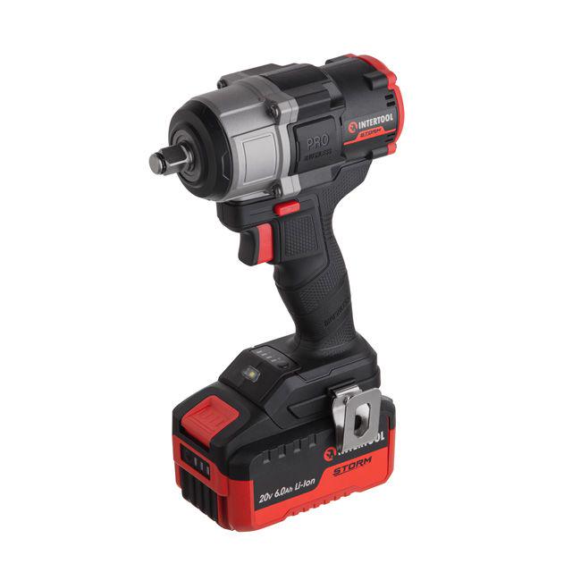 Гайкокрут ударний акуакумуляторний Intertool WT-9368 20В 800Нм 2200 об/хв
