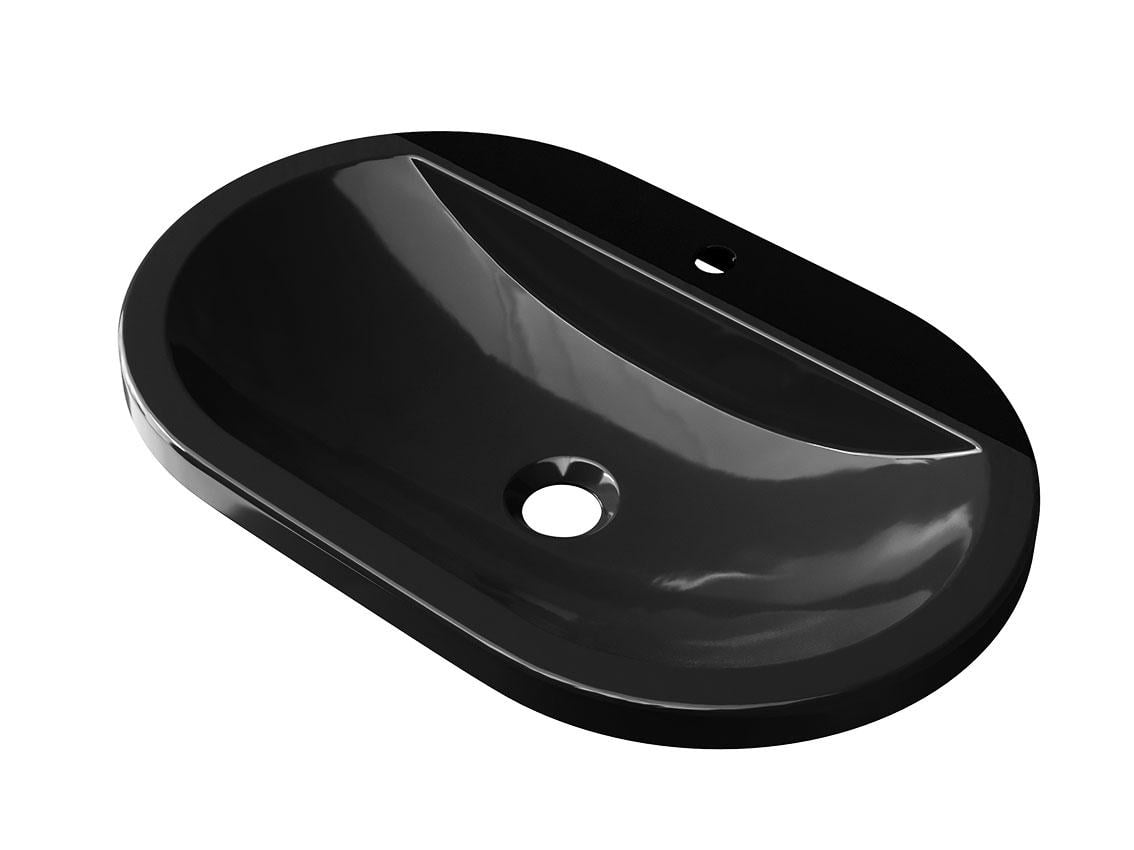 Умивальник накладний Luxor Europa Low Black (706) - фото 3