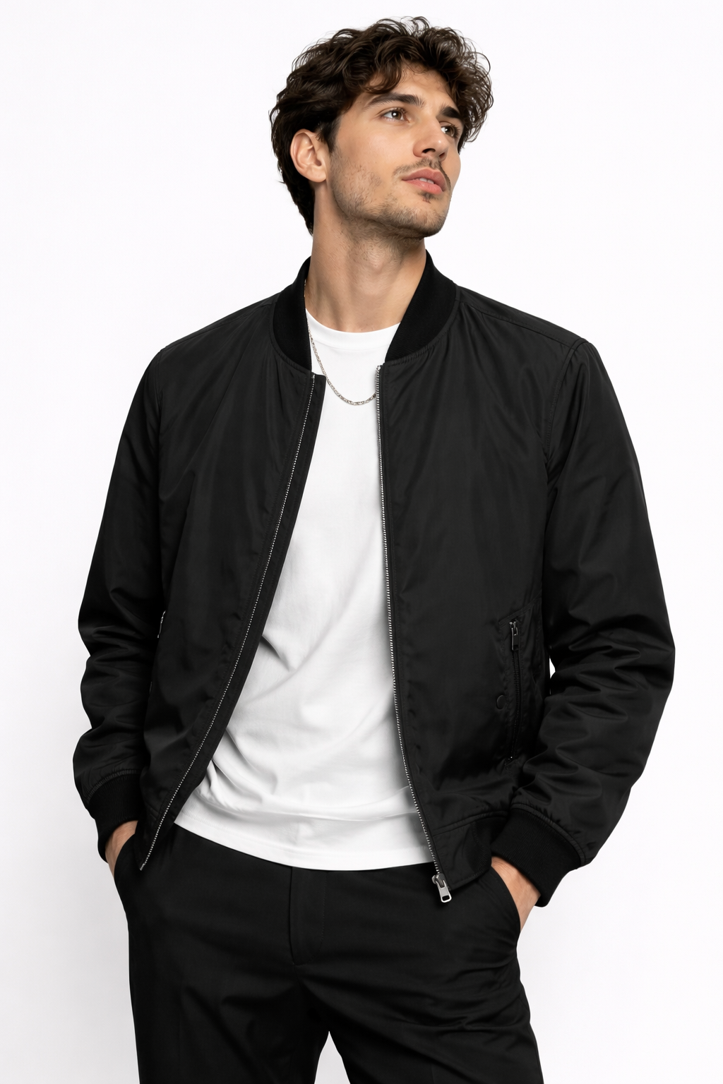 Куртка-бомбер мужская 4XL Черный (26127504)