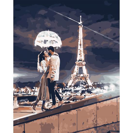 Картина по номерам Art Story Любовь в Париже 40х50 см (AS0750)