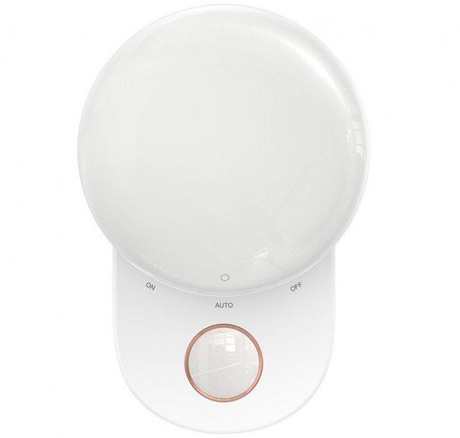 Лампа-нічник Baseus Full Moon Human Body Induction Night Light 1200 mAh White - фото 1