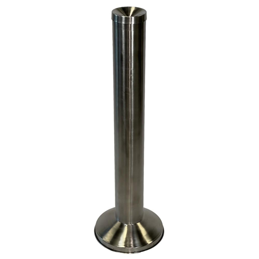 Попільничка-труба циліндрична з нержавіючої сталі d 110 мм h 83 см (4418.1182S.304.00)