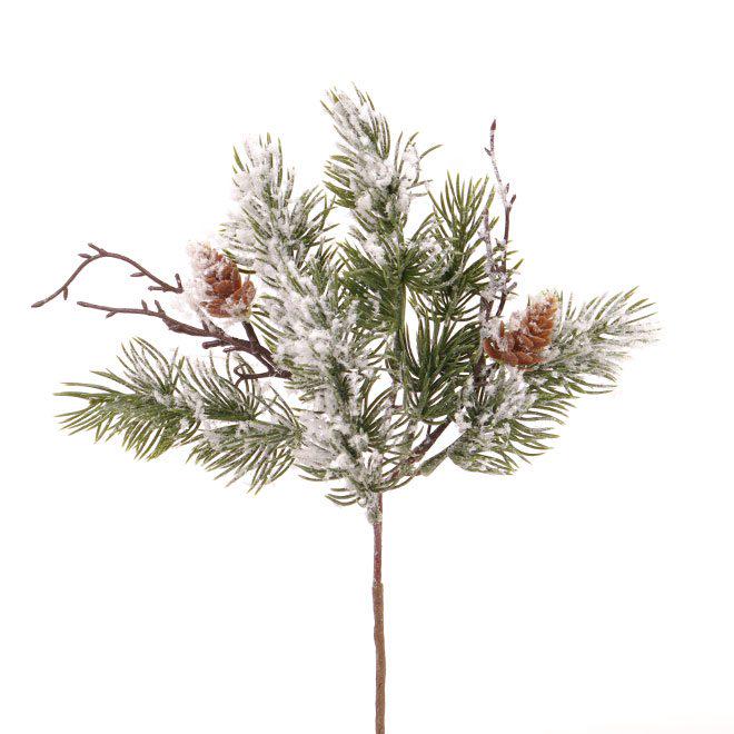 Декоративная ветка новогодняя Flora 12 шт. (12698)