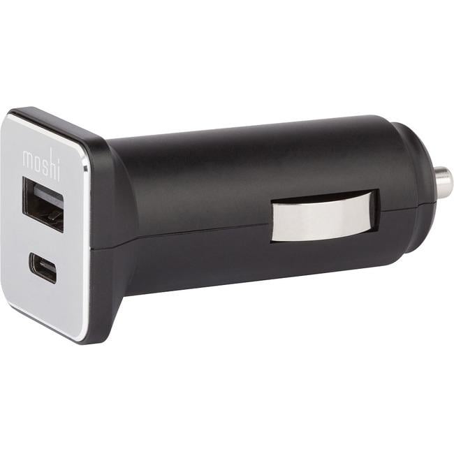 Зарядные устройства для телефонов Moshi QuikDuo Car Charger USB-C PD/QC Black (99MO022072)