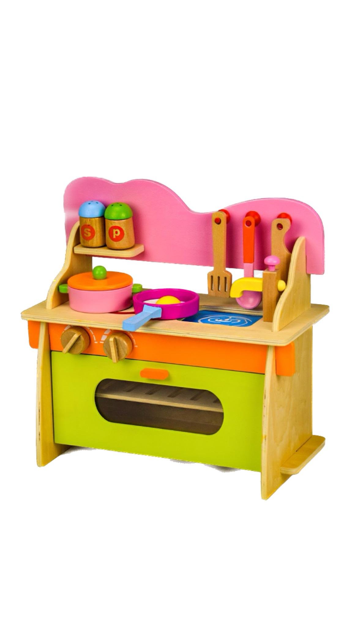 Детская деревянная кухня (DN-LS8047)