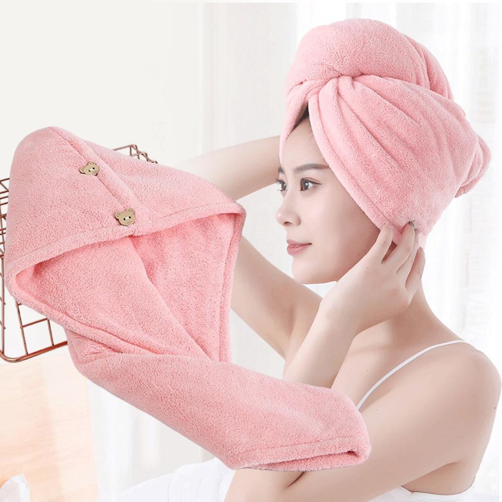 Рушник-тюрбан чалма для сушіння волосся Bestlove Рожевий (HA-381) - фото 2 Рушник-тюрбан чалма для сушіння волосся Bestlove Рожевий (HA-381) - фото 2