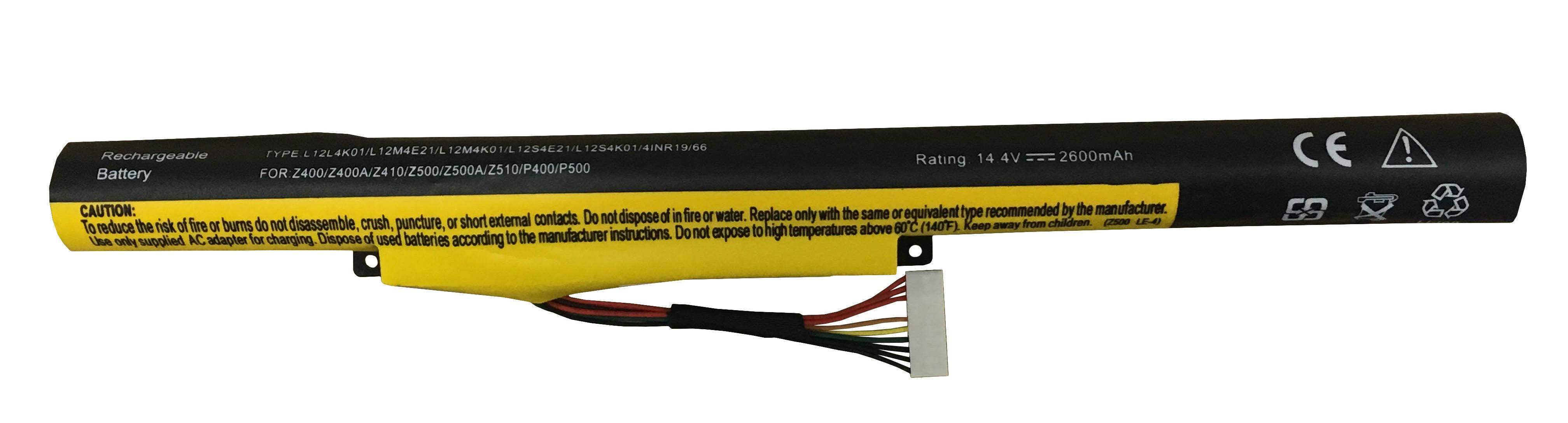 Аккумулятор для ноутбука Lenovo L12S4K01 Ideapad Z410 14,4 V 2600 mAh (059158)