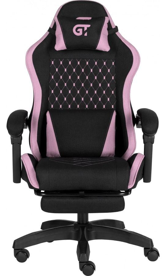 Крісло геймерське GT Racer X-2339 Fabric Black/Pink - фото 1