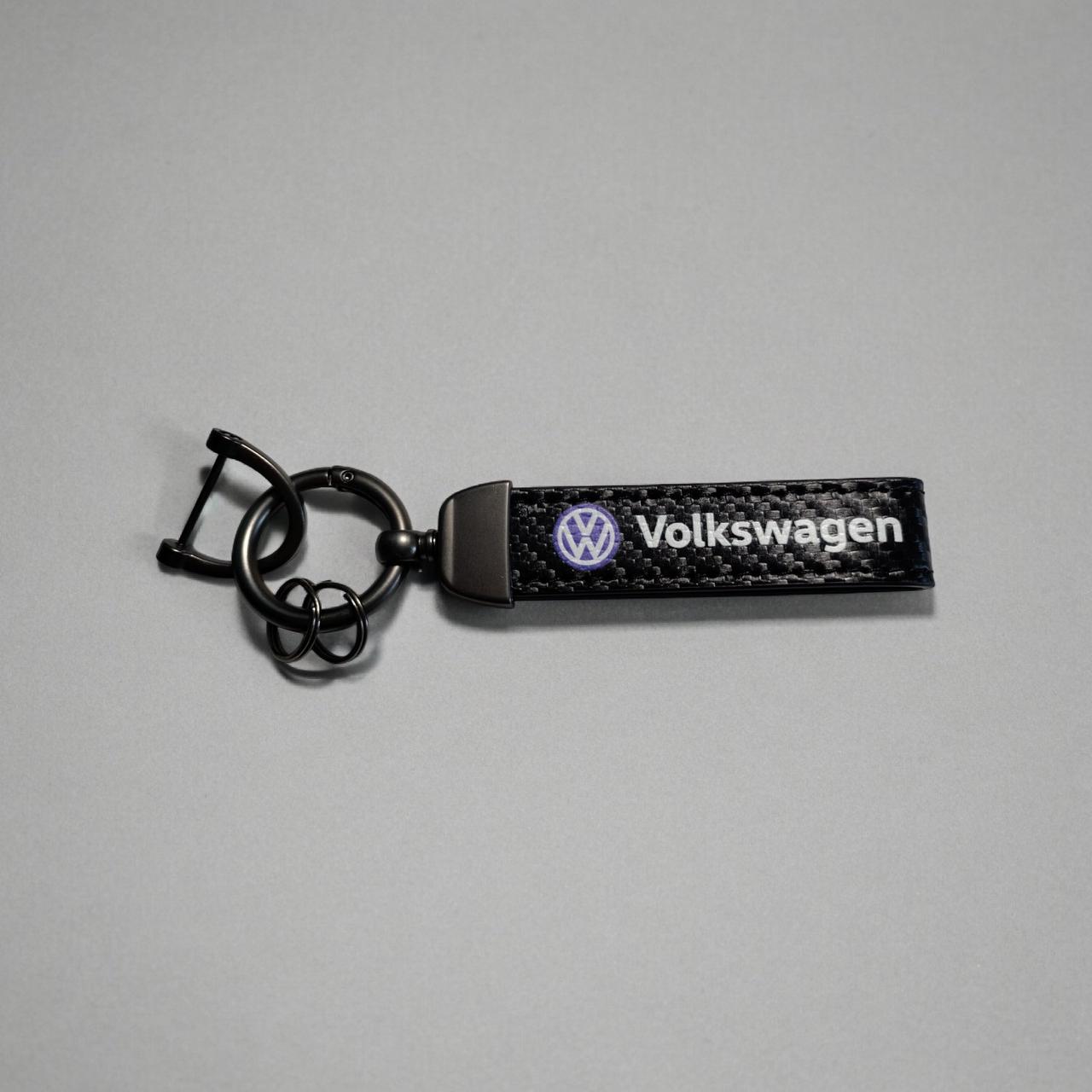 Брелок автомобільний VOLKSWAGEN шкіряний з карабіном екошкіра/метал (2235949885)