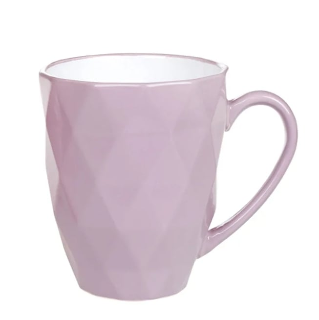 Чашка керамическая Flora Ромб 0,53 л Фиолетовый (31991)