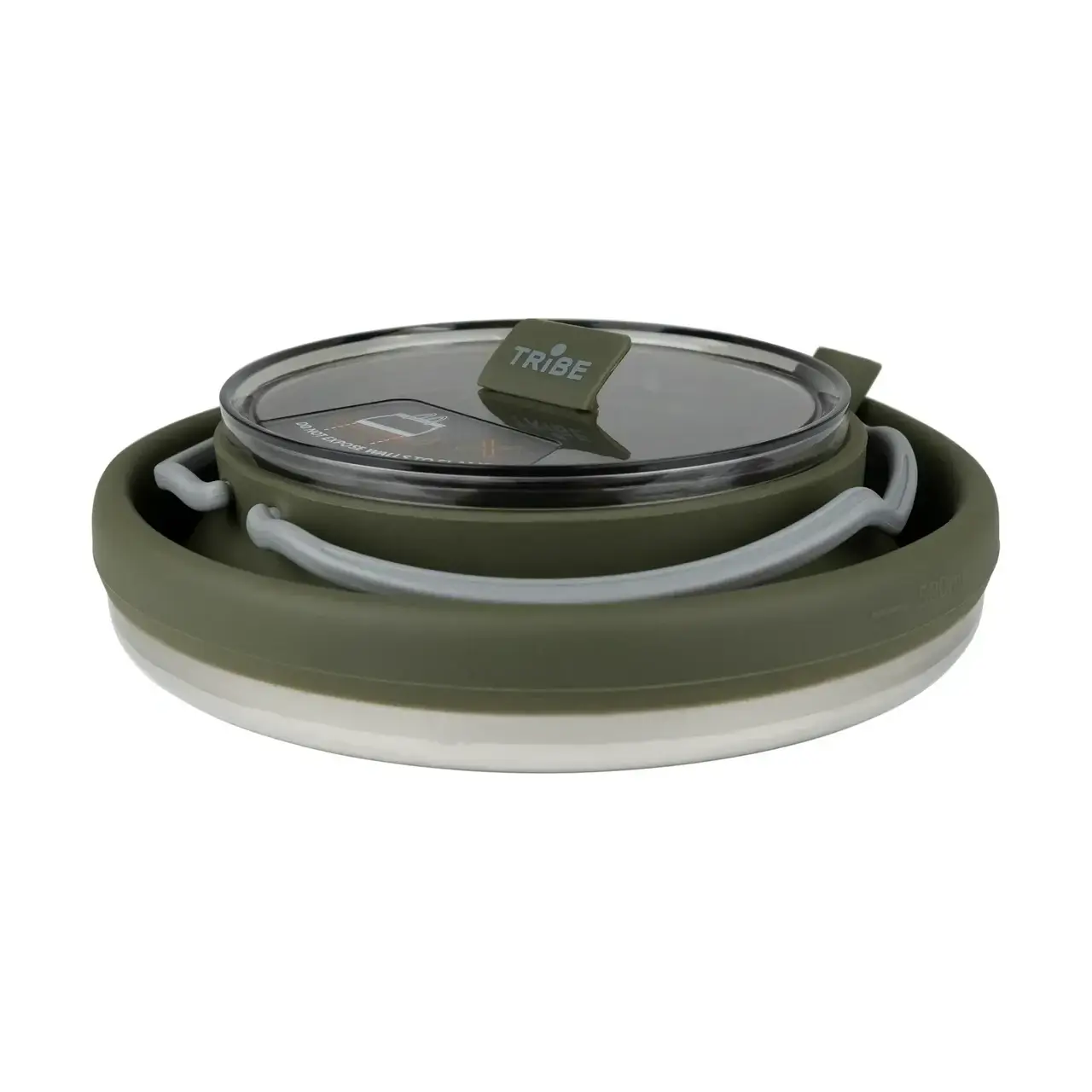 Чайник складаний силіконовий Tribe Collapsible Kettle 1,5 л із сталевим дном (T FF 0026 olive) - фото 4 Чайник складаний силіконовий Tribe Collapsible Kettle 1,5 л із сталевим дном (T FF 0026 olive) - фото 4