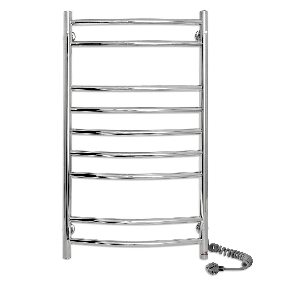 Полотенцесушитель электрический для ванной Laris Классик П9 Е с сенсорным управлением из нержавеющей стали 500х900 мм Хром (147-127-73207730)